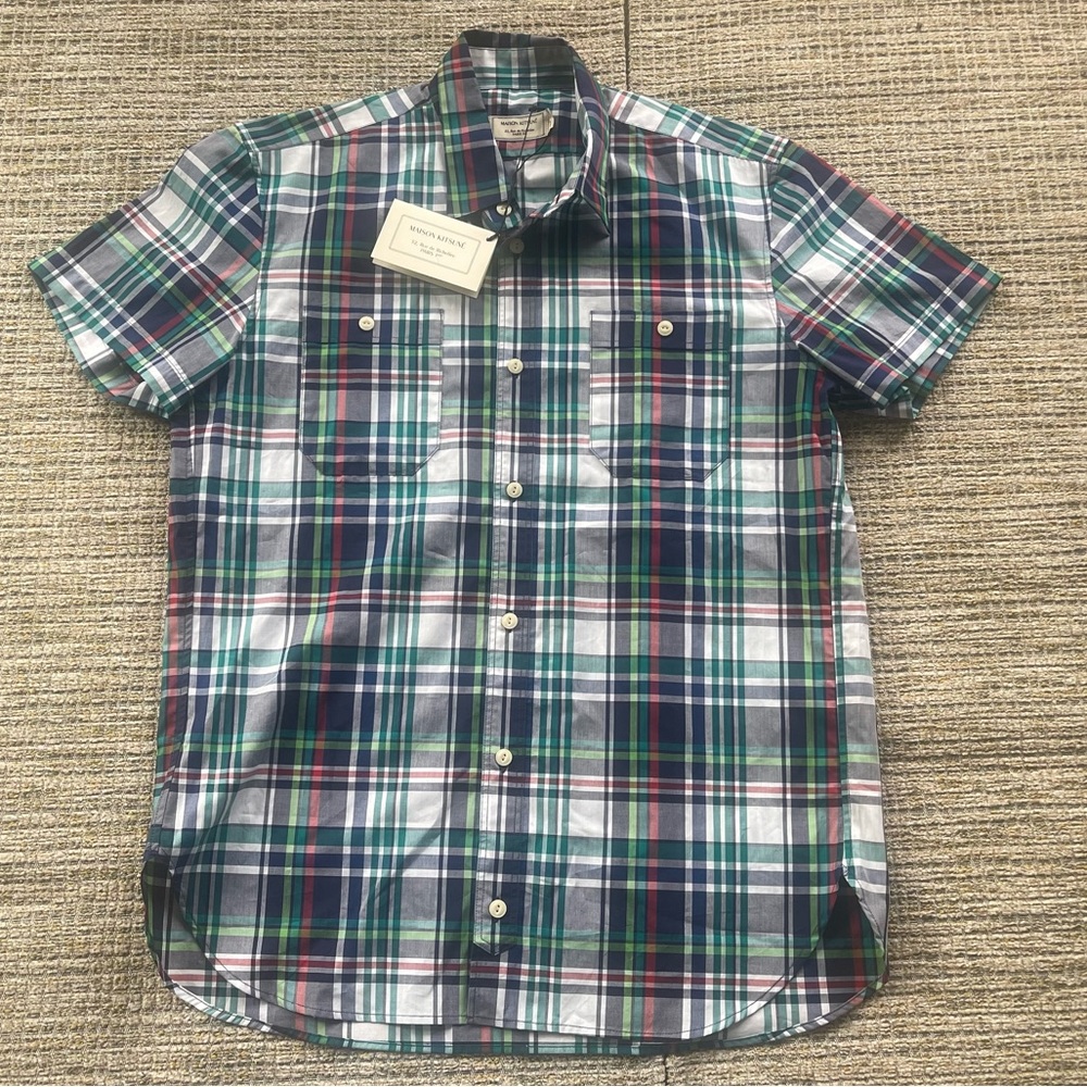 Maison Kitsuné Plaid Button Front Shirt